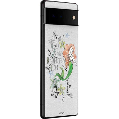 Disney The Little Mermaid Ariel and Flounder Art Google Pixel 6 Pro Skin